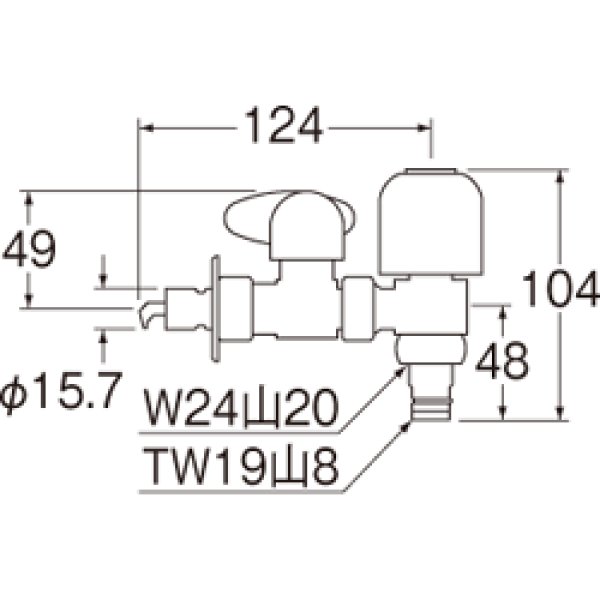 画像5: PB585-13【SANEI株式会社】  上部分岐  (5)