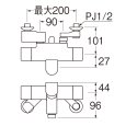 画像3: SK1816-13【SANEI株式会社】サーモシャワー混合栓（自閉式） (3)