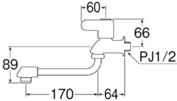 画像2: JA102DC-13  【SANEI株式会社】 自在水栓  (2)