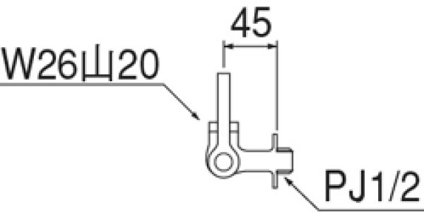 画像2: A2310F-13【SANEI株式会社】厨房用横形自在水栓［共用形］ (2)