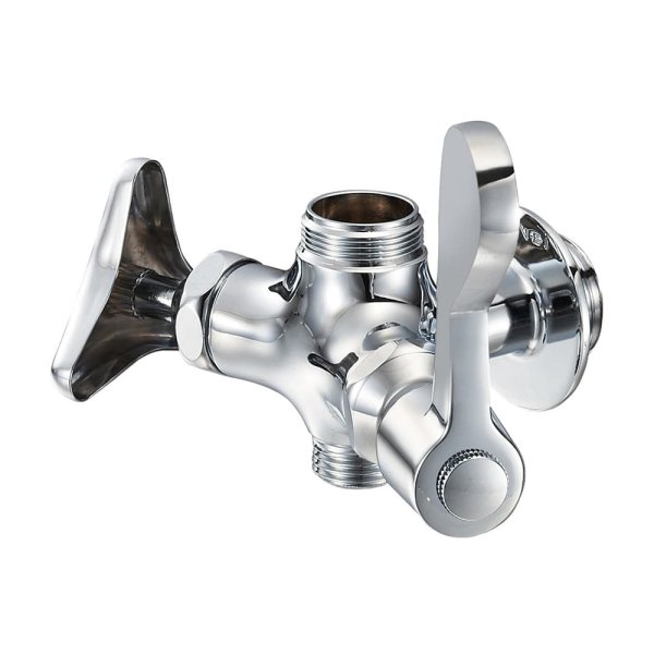 画像1: E2310F-13【SANEI株式会社】厨房用二口横形自在水栓本体［共用形］ (1)