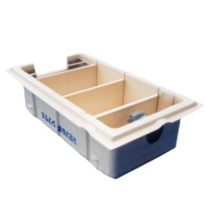 画像1: TOSC-840H　蓋付　浅型グリーストラップ【プレパイ工業株式会社】『側溝型』　FRP製　厨房用　250H　42L　 (1)
