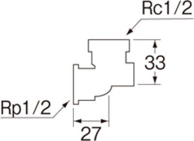 画像2: T739-1-13【SANEI株式会社】座付水栓エルボ (2)