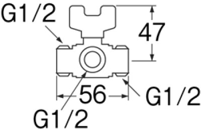 画像2: V63-13   切替ボールバルブ【SANEI株式会社】 (2)