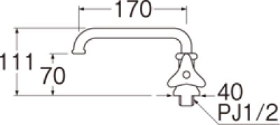 画像2: A501-13  【SANEI株式会社】 立形自在水栓（固定コマ仕様）［共用形］ (2)