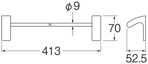 画像4: PW5750-360-D/W【SANEI株式会社】マグネットタオルバー (4)