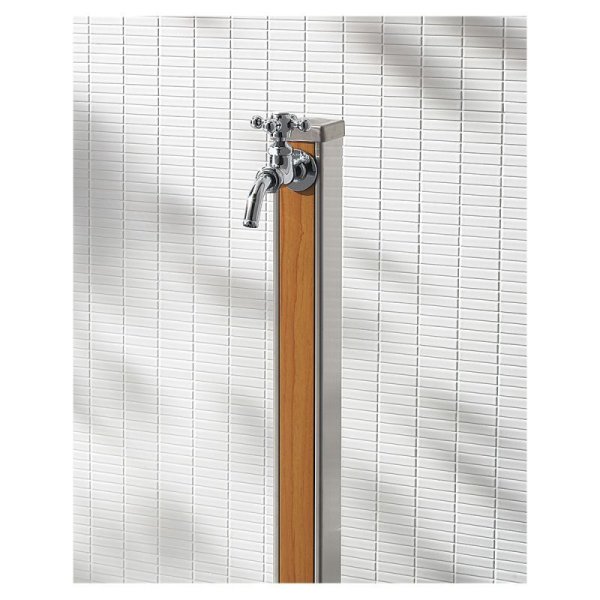 画像2: T803-60X900-BR【SANEI株式会社】木目調水栓柱 (2)