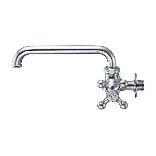 画像1: JA20Y-13  【SANEI株式会社】 横形自在水栓（固定コマ仕様）［共用形］ (1)