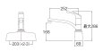 画像2: CK676-2-13【SANEI株式会社】シングル取替用台付混合栓 (2)