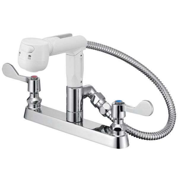 画像1: K6100-1【SANEI株式会社】  ツーバルブ台付スプレー混合栓 (1)