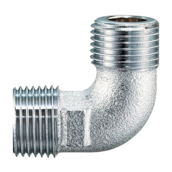 画像1: SANEI ベンリーカンエルボ T202-13/20 | 呼び13袋ナット×呼び20おねじ 異径 継手 (1)