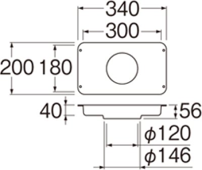画像2: H543F-340  洗濯機パン 【SANEI株式会社】 (2)