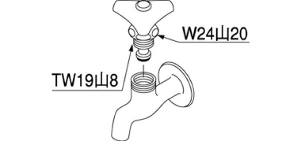 画像3: PR10AK-13   給水栓上部（固定コマ）【SANEI株式会社】 (3)