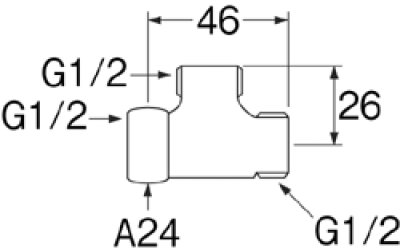 画像2: T6-6X-13   片ナット付チーズ 【SANEI株式会社】 (2)
