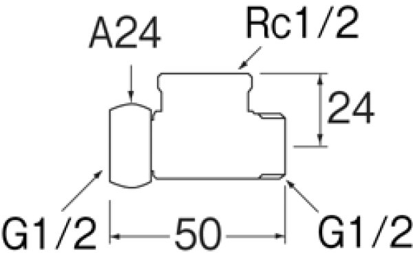 画像2: T6-36XG-13【SANEI株式会社】片ナットベンリーカンチーズ (2)