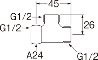 画像2: T6-6XB-13   片ナットベンリーカンチーズ【SANEI株式会社】 (2)