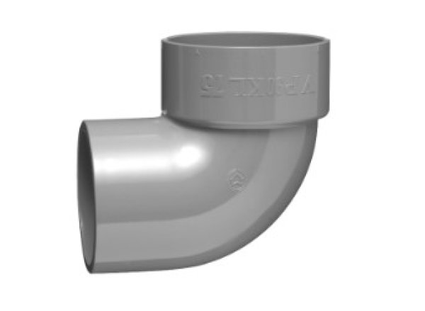 画像1: 90KL  90゜片受エルボ 【前澤化成工業】 (1)