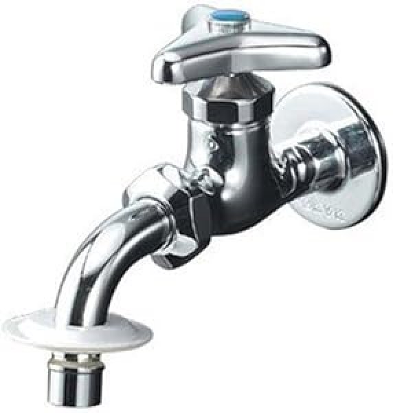 画像1: K34BN  吐水口回転形給水栓（ツバ付ワンタッチノズル付）【KVK】 (1)