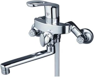 画像1: 旧KF550G⇒KF5000T【KVK】シングルレバー式シャワー（ヘッドとホース付き） (1)