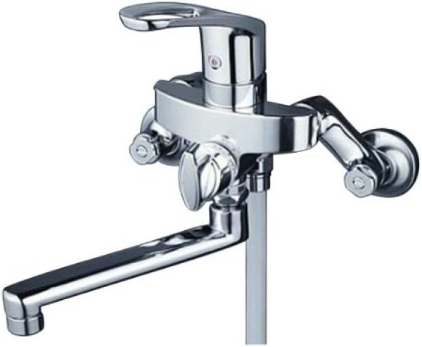 画像1: 旧KF550G⇒KF5000T【KVK】シングルレバー式シャワー（ヘッドとホース付き） (1)