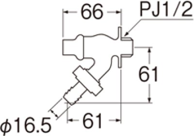 画像2: Y86J-13 【SANEI株式会社】 共用散水栓  (2)