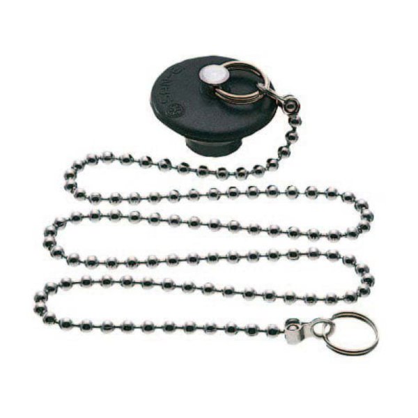 画像1: PH27- 各サイズ【SANEI株式会社】   バス用W式クサリ付ゴム栓 (1)