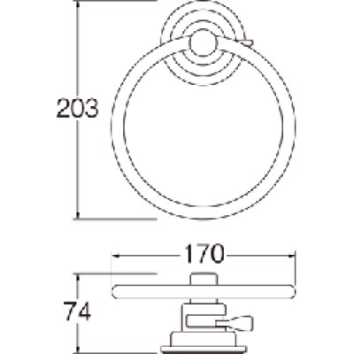 画像3: PW5373-1   吸盤タオルリング【SANEI株式会社】 (3)