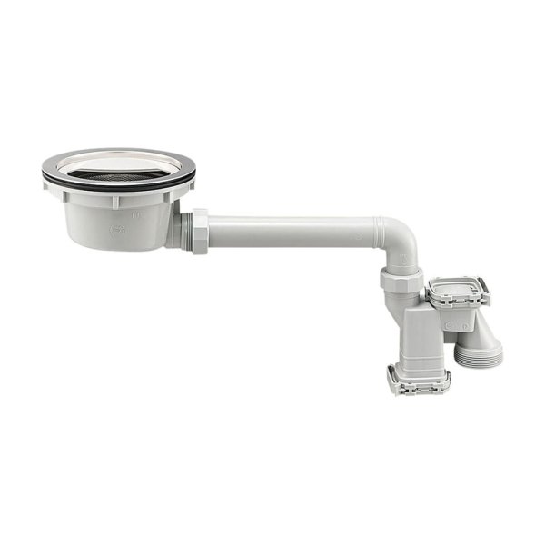 画像1: H6562S【SANEI株式会社】流し台薄型トラップ (1)