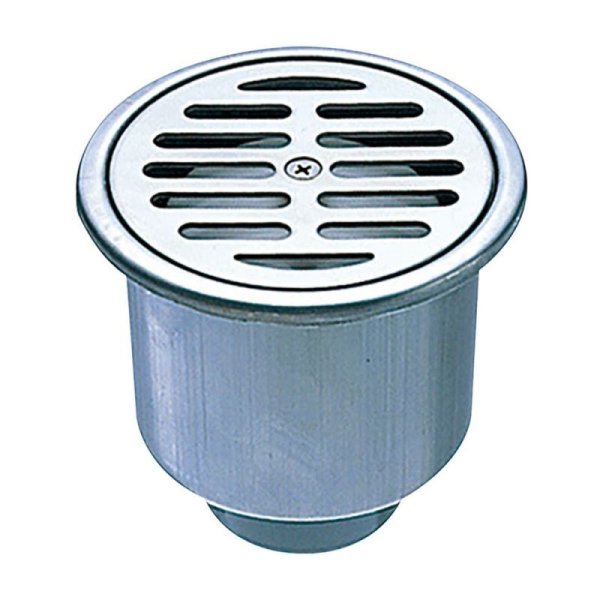 画像1: H530-75X40/100X50【SANEI株式会社】封水50ステンレスワントラップ (1)