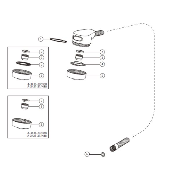 画像1: A-3431/N88のパーツ　LIXIL INAX (1)
