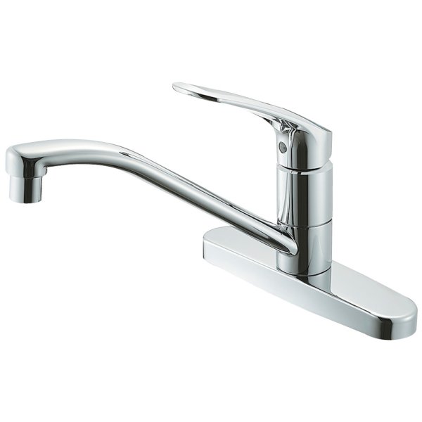 画像1: K676EV-13【SANEI株式会社】   シングル台付混合栓  ★エコ水栓★ (1)