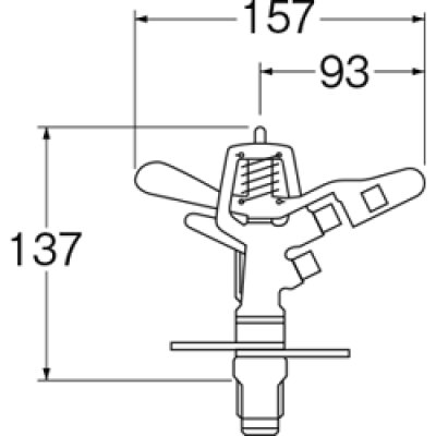 画像2: C56F-20   パートサークルスプリンクラー上部【SANEI株式会社】 (2)