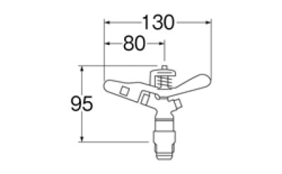 画像2: C52F-13   フルサークルスプリンクラー上部 【SANEI株式会社】 (2)
