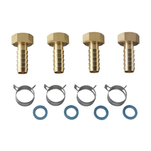 画像1: SANEI T421-4S-15A ペアホース金具セット 15Aホース用（兼用） (1)