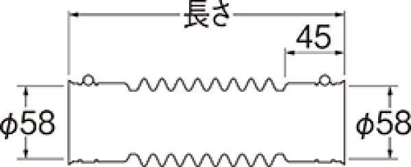 画像2: H6420C-サイズ【SANEI株式会社】パン排水フレキ   (2)