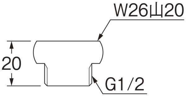 画像2: PT25-6A 【SANEI株式会社】シャワーアダプター  (2)