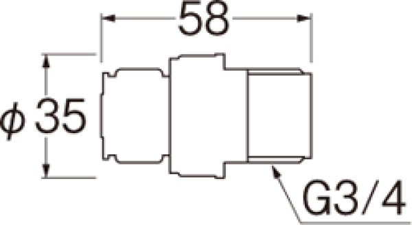 画像2: ECXH10-10-20-ZA【SANEI株式会社】フラッシングバルブ　 (2)