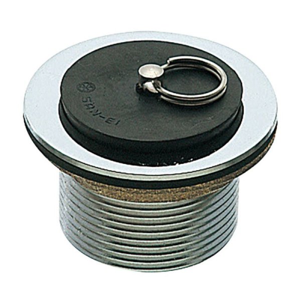 画像1: H21-各サイズ【SANEI株式会社】 ゴム栓付風呂栓（ネジ付）　 (1)