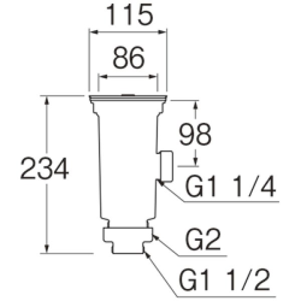 画像2: H6511【SANEI株式会社】流し排水栓 (2)