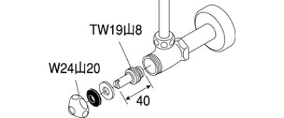画像3: PR10D-13   D式止水栓上部（固定コマ）【SANEI株式会社】 (3)