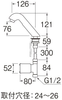 画像2: EY501-13【SANEI株式会社】   自動水栓 (2)