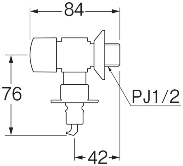 画像2: Y1433TV-13【SANEI株式会社】   洗濯機用送り座水栓 (2)