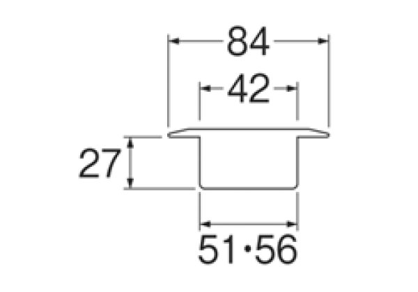 画像2: H565-50【SANEI株式会社】洗濯機排水口 (2)