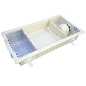 画像1: TOSC-1050　鋼板製蓋付　超浅型グリーストラップ１５０Ｈ【プレパイ工業株式会社】『側溝型』　 (1)