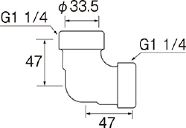 画像3: PH770-4-32【SANEI株式会社】トラップ用エルボ (3)