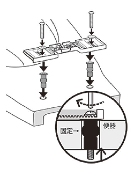 画像3: PW9022-33【SANEI株式会社】便座取付具 (3)