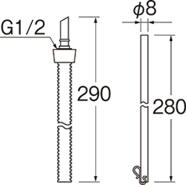 画像2: JV56-86S【SANEI株式会社】ロータンク連結ホース (2)