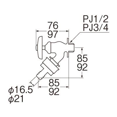 画像2: Y81V-13/20 【SANEI株式会社】 自動接手散水栓 (2)