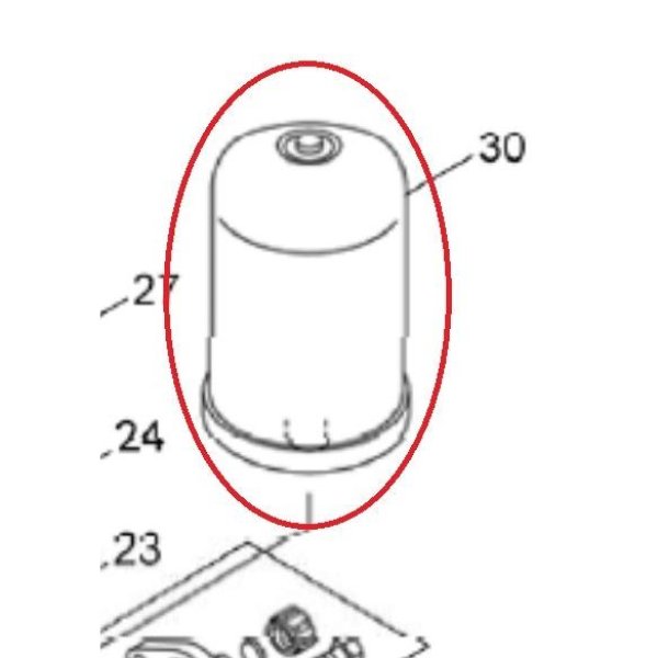 画像1: カワエースNF2-150S用　アキュムレーターPTB3-01-0.8K　NF2-150用　(30) 01201411 (1)