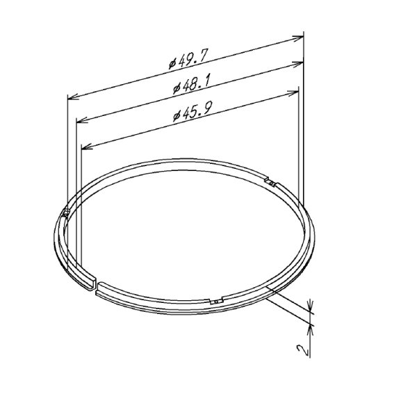 画像2: TH97580   リング【TOTO】 (2)